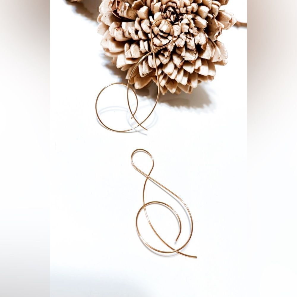 Music  note  earrings  M53 - Picture 3 of 6